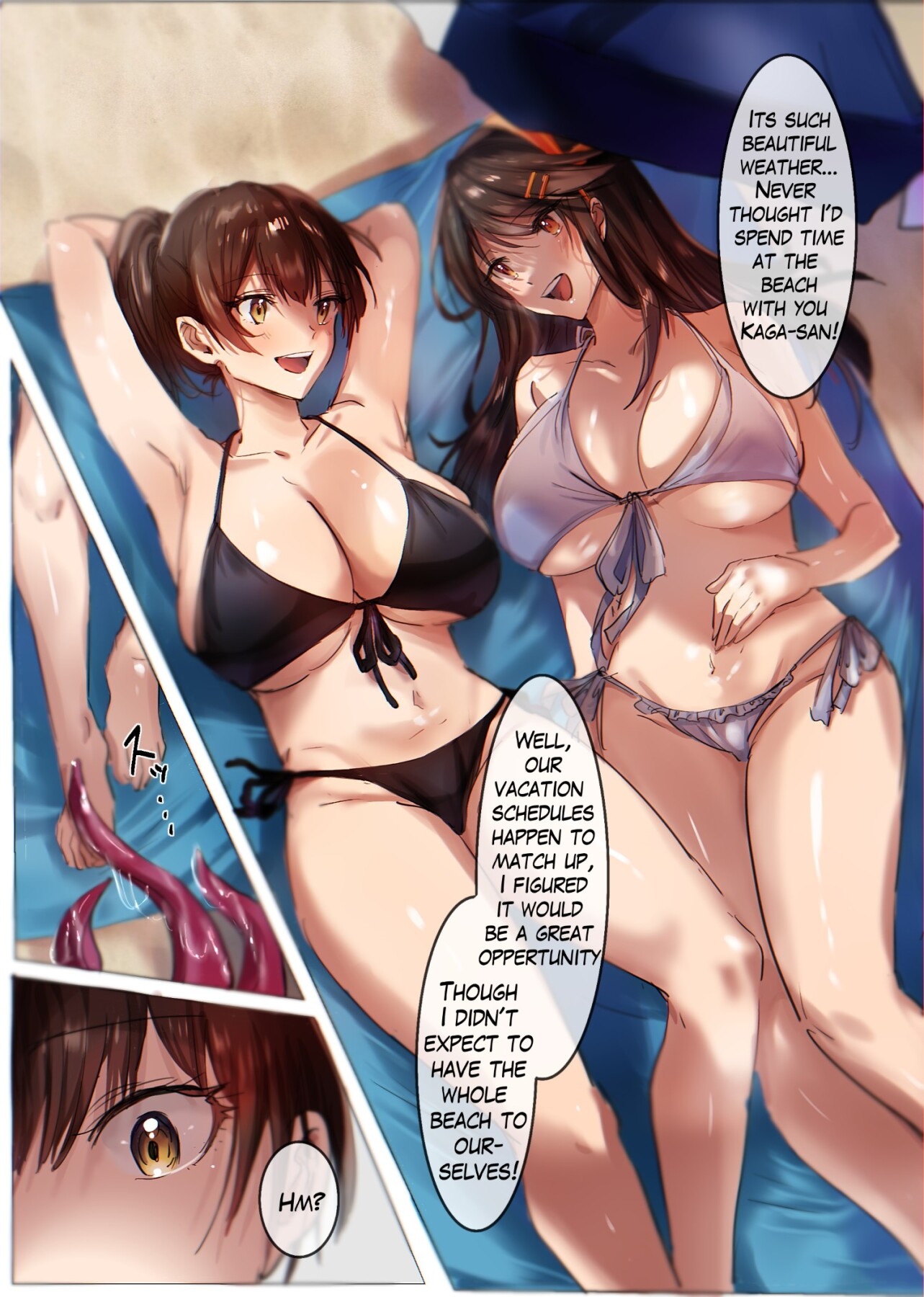 Hentai Manga Comic-Kancolle Kaga & Haruna Body Jack-Read-1